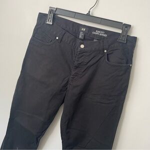 H&M Slim Fit Black Denim Pants